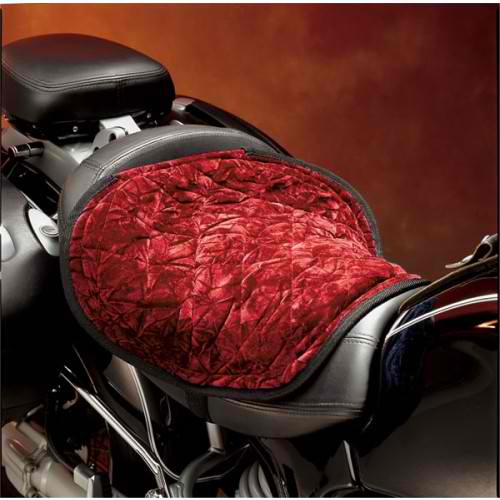 Motorcycle seat pad red