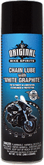 Chain lube with graphite in blue can