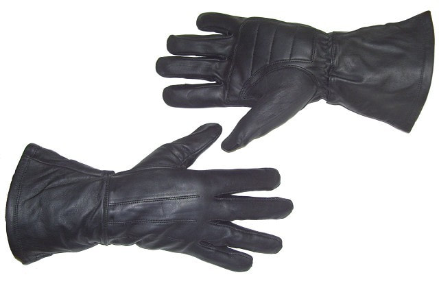 Motorcycle padded winter riding gloves