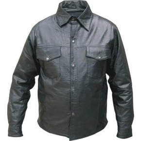 western style leather shirt
