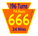 Orange route 666 patch