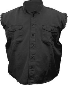 Black sleeveless shirt