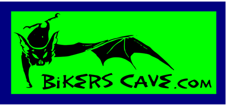 Bikers Cave logo of bat