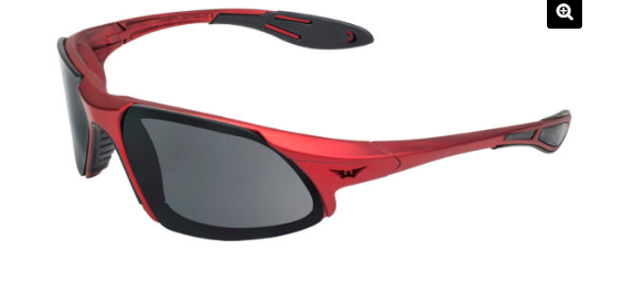 Red safety glasses